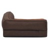 Matelas de lit ergonomique de chien 60x42 cm Polaire aspect lin 