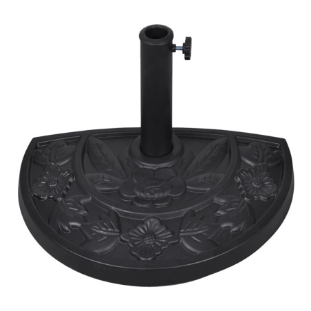 Socle de parasol demi-rond Résine 