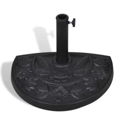 Socle de parasol demi-rond Résine 