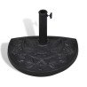 Socle de parasol demi-rond Résine 