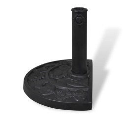 Socle de parasol demi-rond Résine 