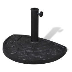Socle de parasol demi-rond Résine 