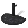 Socle de parasol demi-rond Résine 