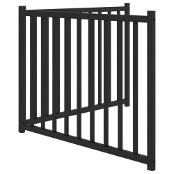 Barrière pour chien pliable 2 panneaux 160 cm bois sapin massif 