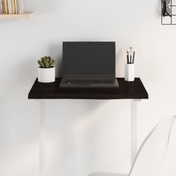 Dessus de bureau marron foncé 60x40x2 cm bois chêne traité 
