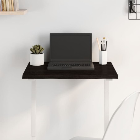 Dessus de bureau marron foncé 60x40x2 cm bois chêne traité 
