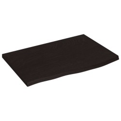 Dessus de bureau marron foncé 60x40x2 cm bois chêne traité 