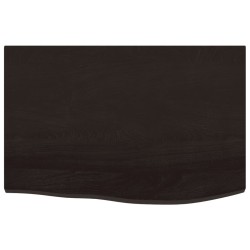 Dessus de bureau marron foncé 60x40x2 cm bois chêne traité 