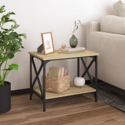 Table d'appoint Chêne sonoma 55x38x45 cm Bois d'ingénierie 
