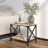 Table d'appoint Chêne sonoma 55x38x45 cm Bois d'ingénierie 
