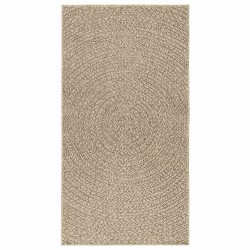 Tapis ZIZUR beige 80x150 cm aspect de jute intérieur extérieur 