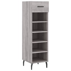 Meuble à chaussures sonoma gris 30x35x105 cm bois d'ingénierie 