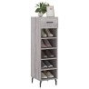 Meuble à chaussures sonoma gris 30x35x105 cm bois d'ingénierie 