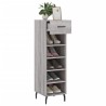 Meuble à chaussures sonoma gris 30x35x105 cm bois d'ingénierie 