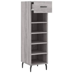 Meuble à chaussures sonoma gris 30x35x105 cm bois d'ingénierie 