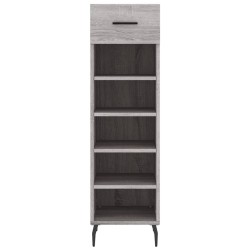 Meuble à chaussures sonoma gris 30x35x105 cm bois d'ingénierie 