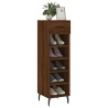 Meuble à chaussures chêne marron 30x35x105 cm bois d'ingénierie 