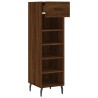 Meuble à chaussures chêne marron 30x35x105 cm bois d'ingénierie 