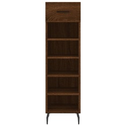 Meuble à chaussures chêne marron 30x35x105 cm bois d'ingénierie 