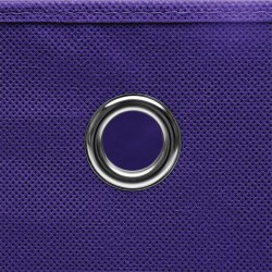 Boîtes de rangement 10 pcs Tissu intissé 28x28x28 cm Violet 