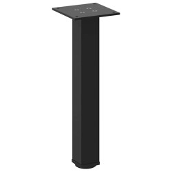 Pieds de table basse 4 pièces Noir 30-32 cm Acier 