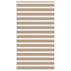 Store zèbre marron sable largeur du tissu 130,9 cm polyester 