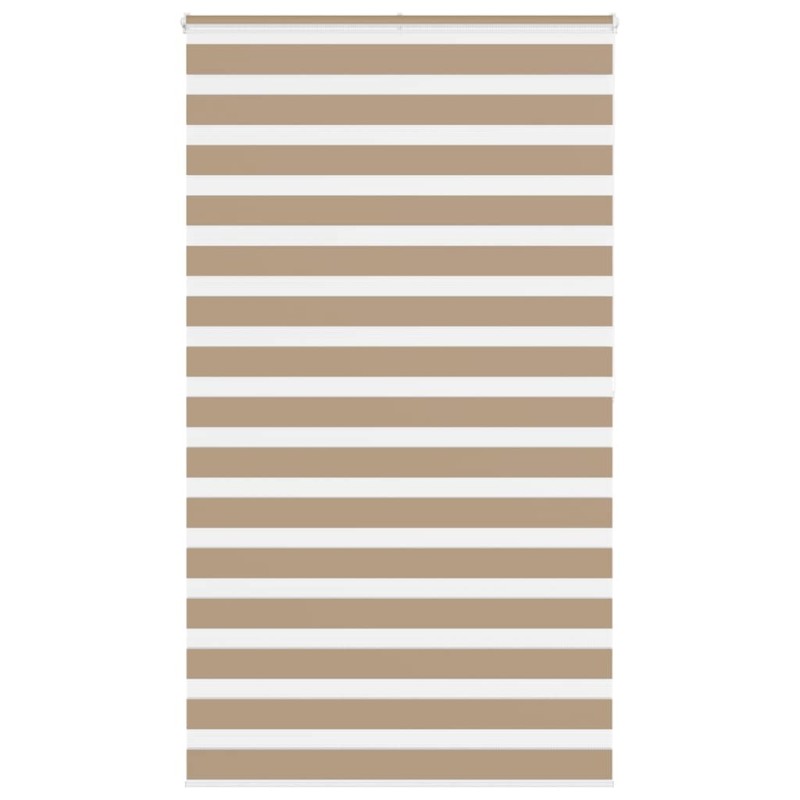 Store zèbre marron sable largeur du tissu 130,9 cm polyester 