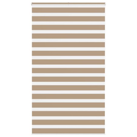 Store zèbre marron sable largeur du tissu 130,9 cm polyester 