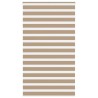 Store zèbre marron sable largeur du tissu 130,9 cm polyester 