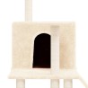 Arbre à chat avec griffoirs en sisal Crème 109 cm 
