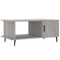 Table basse sonoma gris 90x50x40 cm bois d'ingénierie 