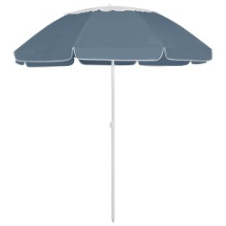 Parasol de plage bleu 300 cm 