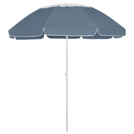 Parasol de plage bleu 300 cm 