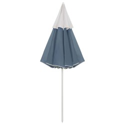 Parasol de plage bleu 300 cm 