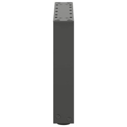 Pieds de table basse en U 2 pièces Anthracite 30 x (30-31) cm Acier 