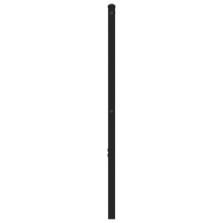 Tête de lit chêne marron 75 cm acier et bois d'ingénierie 