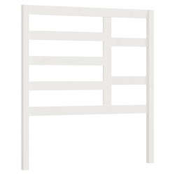 Tête de lit Blanc 106x4x104 cm Bois massif de pin 