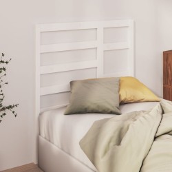 Tête de lit Blanc 106x4x104 cm Bois massif de pin 