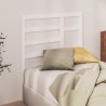 Tête de lit Blanc 106x4x104 cm Bois massif de pin 