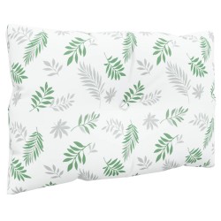 Coussins de palette lot de 3 motif de feuilles tissu Oxford 