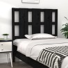 Tête de lit Noir 105,5x4x100 cm Bois massif de pin 