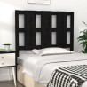 Tête de lit Noir 105,5x4x100 cm Bois massif de pin 