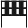 Tête de lit Noir 105,5x4x100 cm Bois massif de pin 