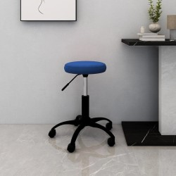 Chaise pivotante de bureau Bleu Velours 