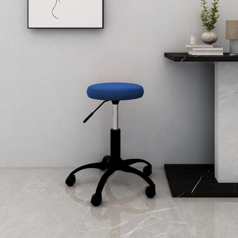 Chaise pivotante de bureau Bleu Velours Chaise pivotante de bureau Bleu Velours