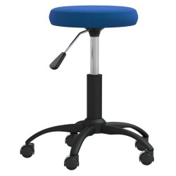 Chaise pivotante de bureau Bleu Velours 