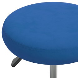 Chaise pivotante de bureau Bleu Velours 