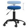 Chaise pivotante de bureau Bleu Velours 