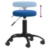 Tabouret de massage Velours Bleu 