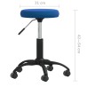 Chaise de salle à manger Bleu Velours 